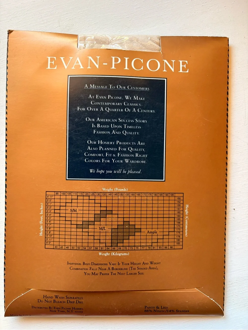 Evan Picone Ivory Hosiery